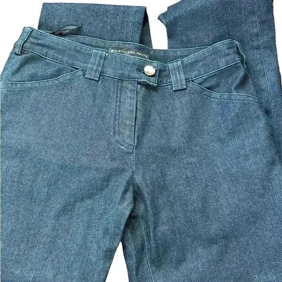 Balenciaga Pants Indigo Dark Wash Denim Skinny Jeans 6 - Picture 7 of 7
